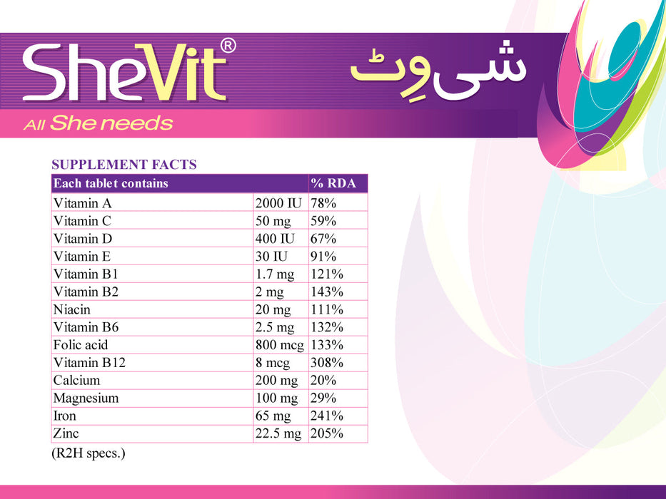 SheVit Tab. CP 1X30's