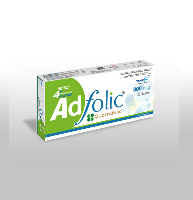 Ad Folic OD Tab. 600mcg CP 3X10's